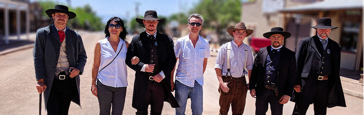 Street photo with Earps and Doc Holiday