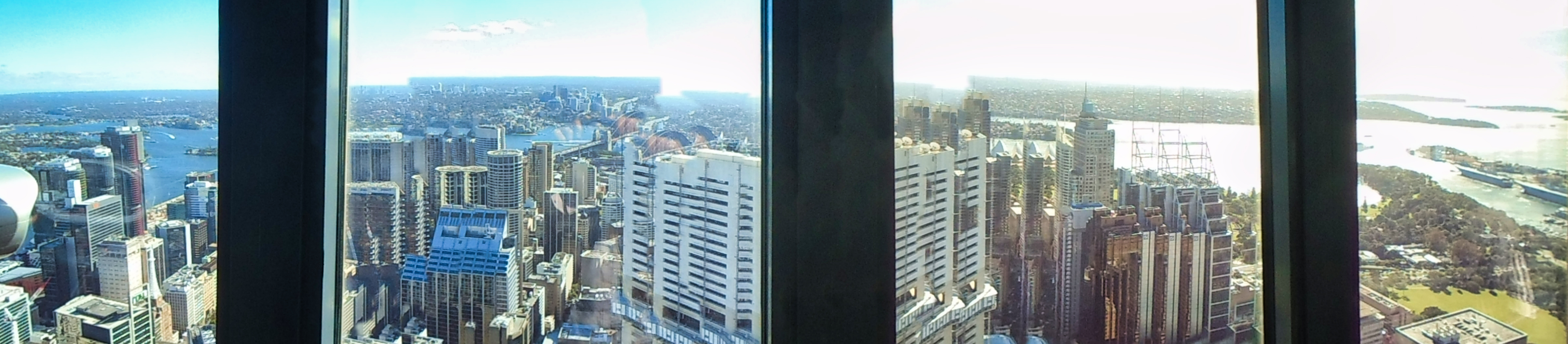 The image from the top of the tower