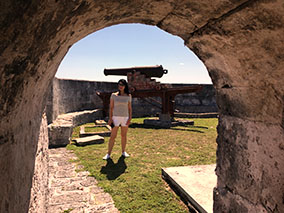 Images with cannon from fort Charlotte