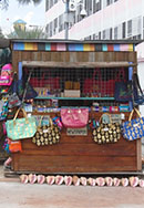 The image of interesting and cool kiosk from Nassau downtown.