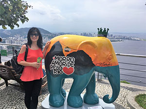 The photo of may wife taken at Urca Hill.
