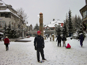 The image from Whistler village
