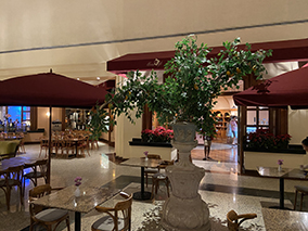 An image from the balcony onto the sea