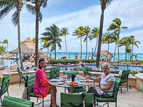 An image from the beach Cancun