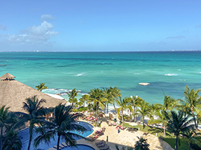 An image from the beach Cancun