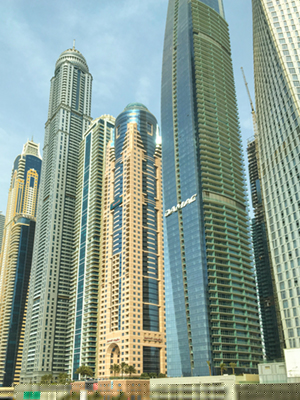 The Princess Tower is a 101 story, 413.4 m (1,356 ft) tall residential-only skyscraper located in the Marina district of Dubai, UAE.