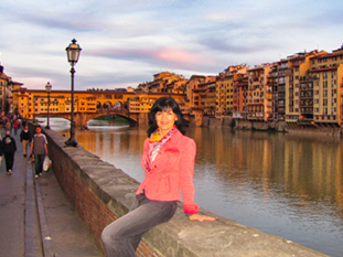 The image of Ponte Vecchio in Florence