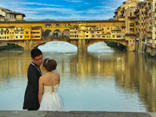 The image of Ponte Vecchio in Florence
