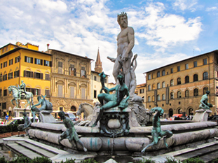 The image from Piazza del Dome  in Florence