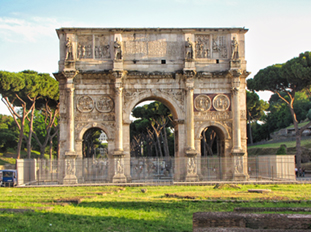 The image of Roman Forum from Rome