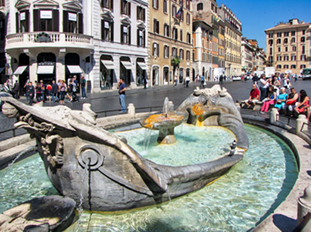 The image of Spanish steps from Rome