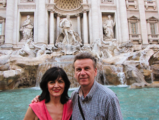 The image of the Trevi Fountain from Rome