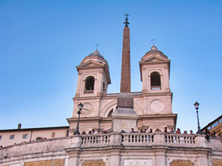 The image of Spanish steps from Rome