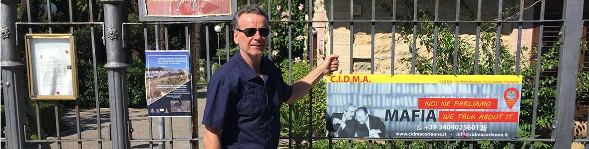 Corleone village, in the front of the Anti-Mafia museum