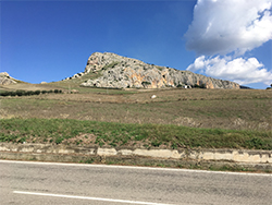 The scenary image captured on the way from Palermo to Corleone.