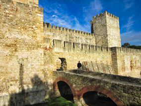 The image from Castelo to the Lisbon center