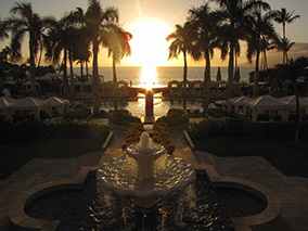 An image of sunset at Maui beach