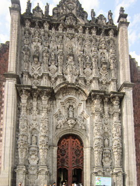 An image of the Metropolitan Cathedral in Mexico City