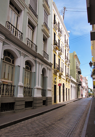 The image from old San Juan, Puerto Rico