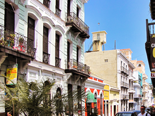 The image from old San Juan, Puerto Rico