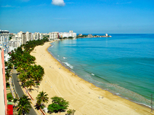 The beach in Puerto Rico