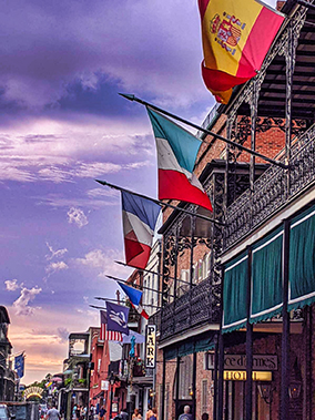 An image from New Orleans French quarter from our Album