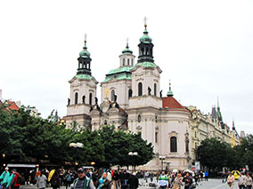 Prague, the old town square