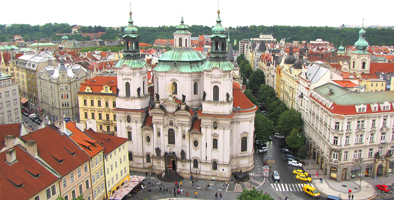 View on the old city Prague