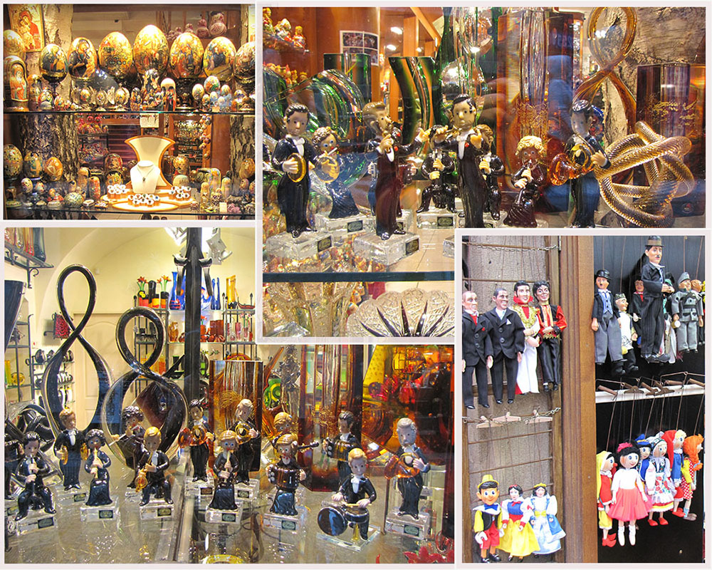 Prague poscard - Handcrafted, hand-carved marionettes are meant for discerning adults who like high quality and don’t mind the stiff price tag that comes with it.