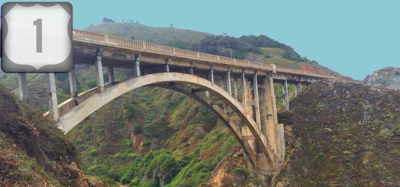 Route one and the Bixby Creek bridge.