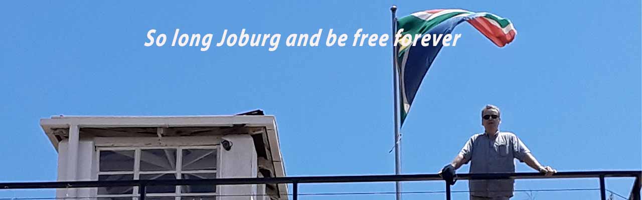 The photo of me at the top of the former prison area.