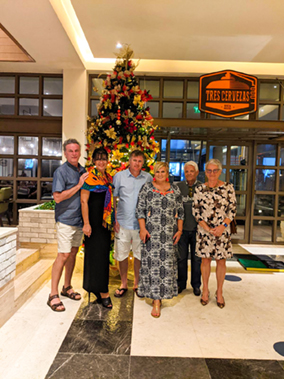 Picture in the front of Tres Cervesas restaurant