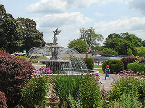 An image from Lake Geneva city center