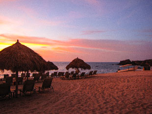 Sunset images from Four Seasons hotel