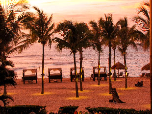 Sunset images from Four Seasons hotel