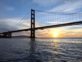 Image of Golden Gate sunset